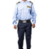 Sky Blue Shirt and Navy Blue Pants
