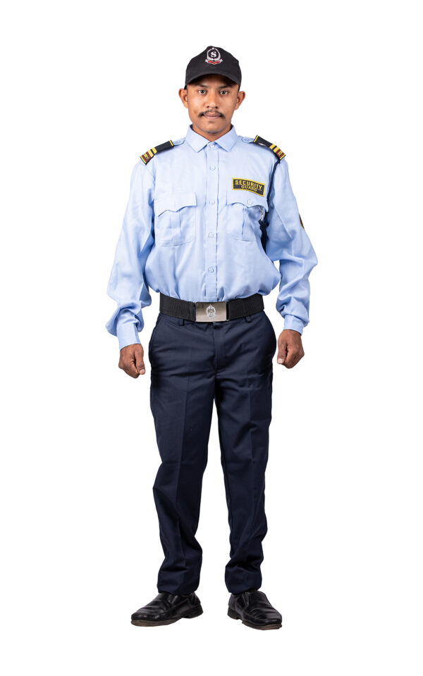 Sky Blue Shirt and Navy Blue Pants