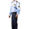 Sky Blue Shirt and Navy Blue Pants