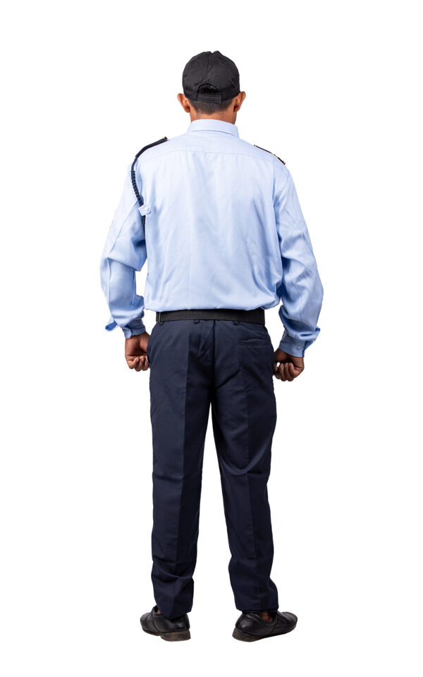 Sky Blue Shirt and Navy Blue Pants