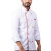 White Chefcoat with Red Piping