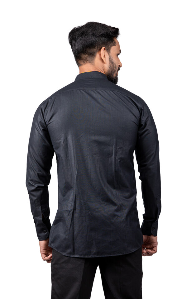 Black Shirt with Orange Piping