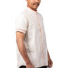 Beige Shirt with Orange Piping