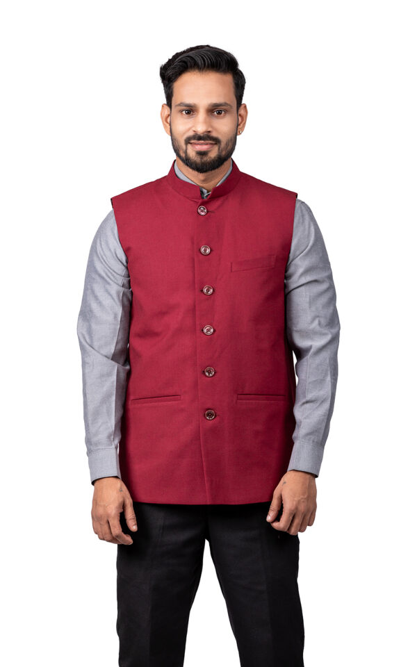 Mehroon Nehru Jacket