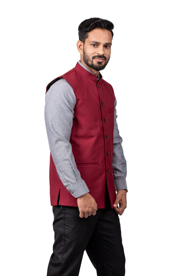 Mehroon Nehru Jacket