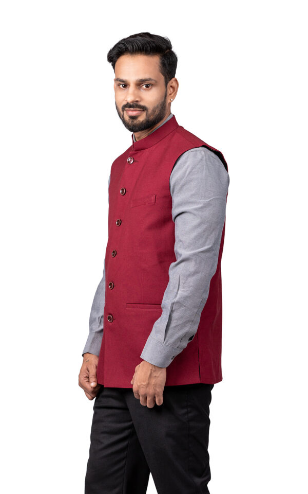 Mehroon Nehru Jacket