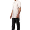 Beige Shirt with Green Piping