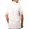 Beige Shirt with Green Piping