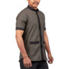 Olive Green Shirt with Black Pants