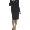 Black Coat and Skirt Air Hostess Uniform