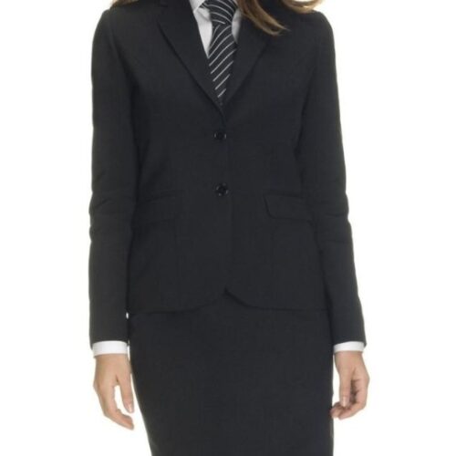 Black Coat and Skirt Air Hostess Uniform