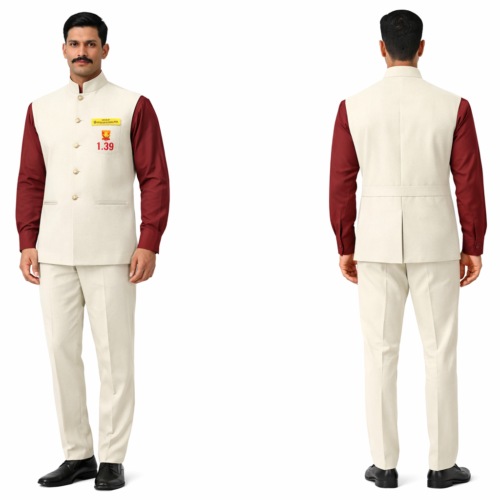 Bell Captain - Cream Formal Waist with Badge