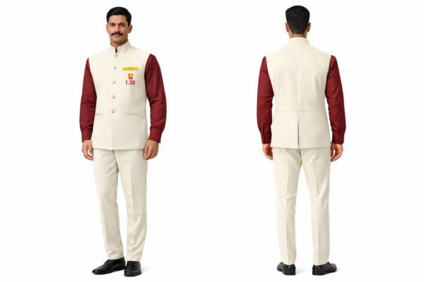 Bell Captain - Cream Formal Waist with Badge