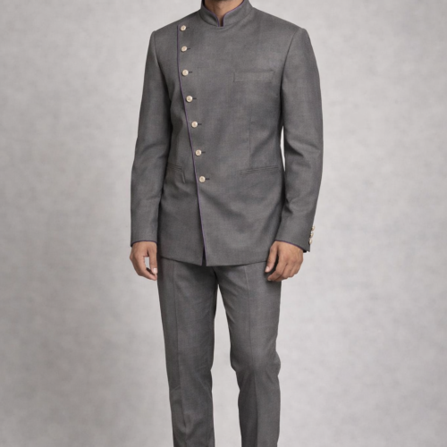 Duty Manager - Formal Grey Jodhpuri Suit