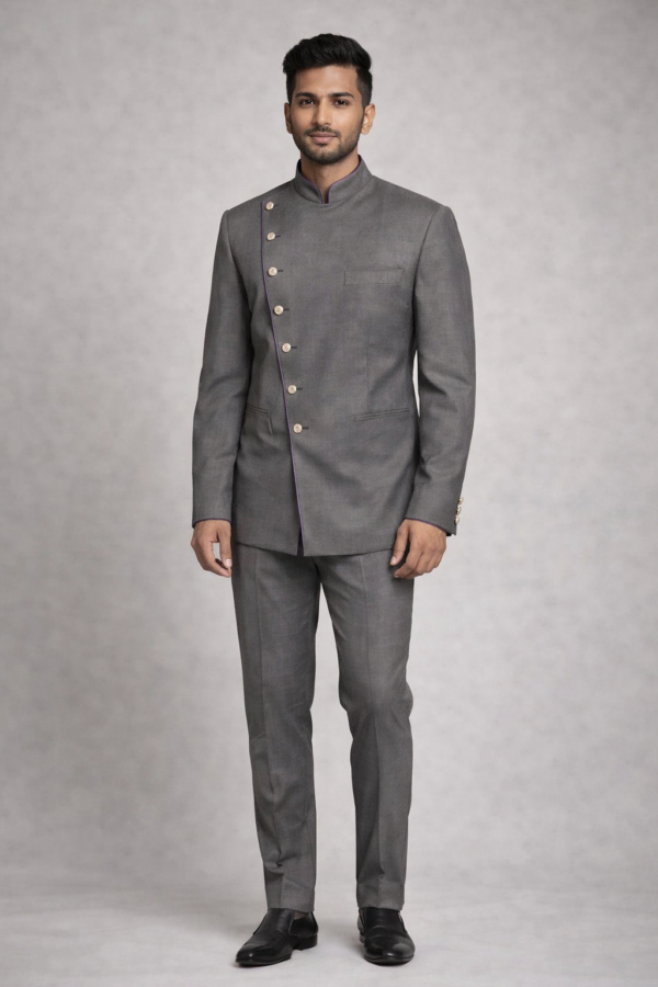 Duty Manager - Formal Grey Jodhpuri Suit