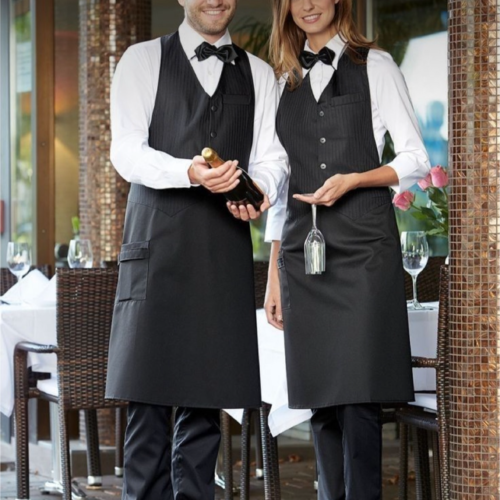 Black Formal Waist & Bow Tie Service Set
