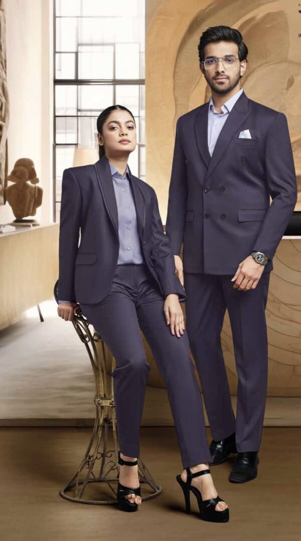 Regional Manager - Navy Blue Double-Breasted Power Suit