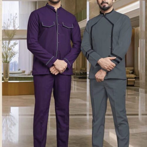 Modern Bell Boy - Purple Grey Contemporary Service Set