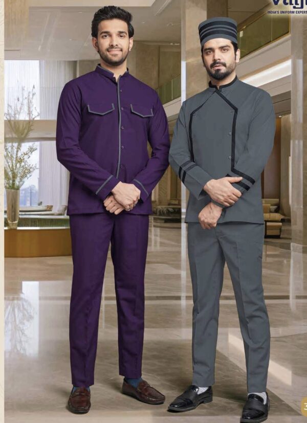 Modern Bell Boy - Purple Grey Contemporary Service Set