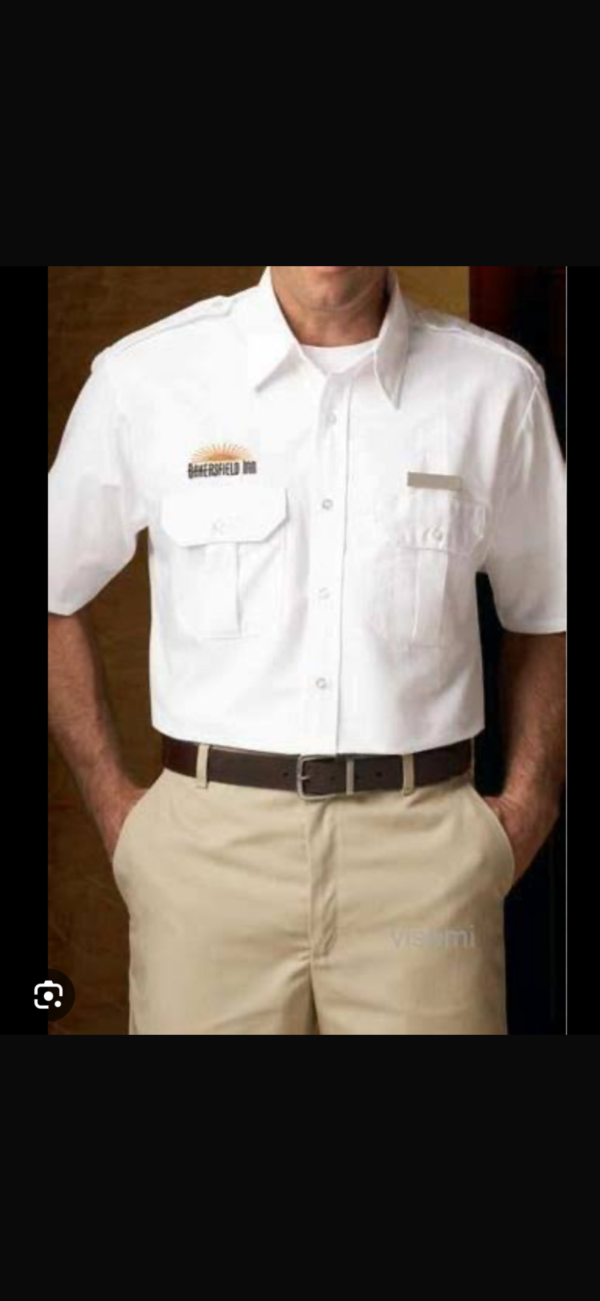Standard Driver - White Khaki Classic Short Sleeve Work Set