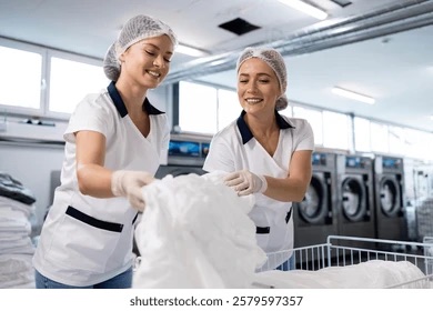 IMG_1880 Premium White V-Neck Scrub Style Laundry Uniform Shirt - Professional Laundromat Staff Wear