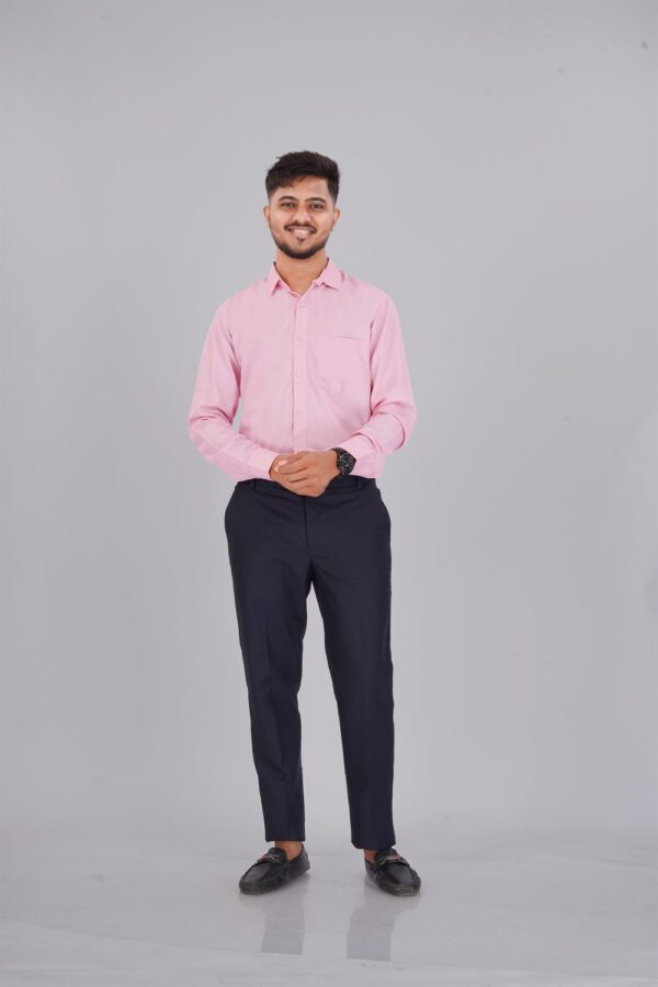 Blush Pink Slim Fit Formal Shirt for Men - Cotton Rich Office Shirt